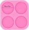 Super Shiny 1.5 inch Silicone Mold for DIY Round Circle Phone Grip Resin Mold, Phone Socket Molds for Epoxy Resin, 4-Cavity Silicone Mould for DIY Resin Casting Jewelry Making Badge Reel Mold